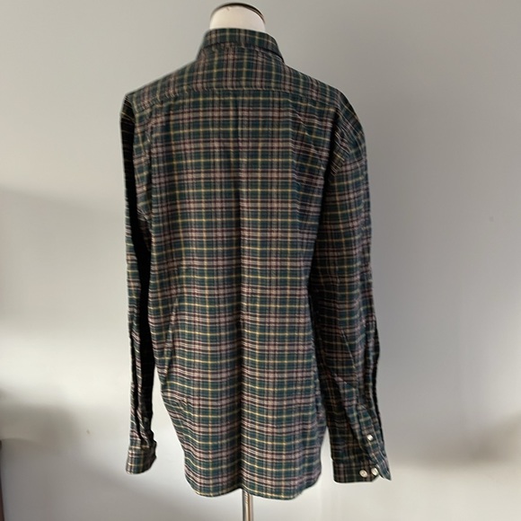 Barbour x Steve McQueen  plaid button down flannel shirt size large - Picture 6 of 9
